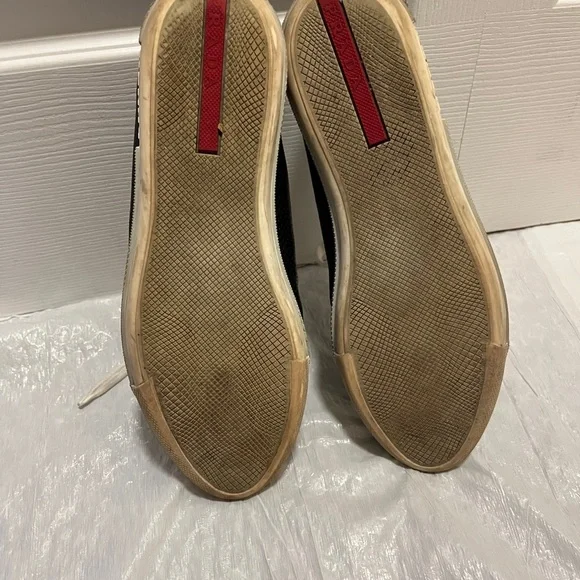 Prada Black and White Women's Sneakers - Picture 9 of 15